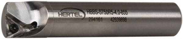 Hertel - 0.855" Min Bore Diam, 4" OAL, 3/4" Shank Diam, HBBS Indexable Boring Bar - 2-1/2" Max Bore Depth, TD.., TP.. Insert, Screw Holding Method - Exact Tooling