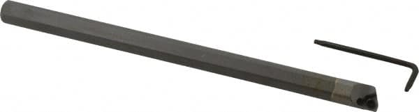 Hertel - 0.415" Min Bore Diam, 6" OAL, 3/8" Shank Diam, HBBQ Indexable Boring Bar - 3-3/4" Max Bore Depth, WPGT Insert, Screw Holding Method - Exact Tooling