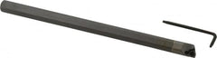 Hertel - 0.415" Min Bore Diam, 6" OAL, 3/8" Shank Diam, HBBQ Indexable Boring Bar - 3-3/4" Max Bore Depth, WPGT Insert, Screw Holding Method - Exact Tooling