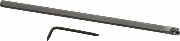 Hertel - 0.285" Min Bore Diam, 6" OAL, 1/4" Shank Diam, HBBG Indexable Boring Bar - 2-1/2" Max Bore Depth, WPGT Insert, Screw Holding Method - Exact Tooling