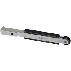 Dynabrade - 1/8" Wide Contact Arm - 1/4" Belt Width, Rubber - Exact Tooling
