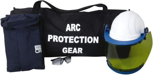 PRO-SAFE - Size M, 2 HRC, Arc Flash Clothing Kit - 12 cal per Sq cm, Hard Cap Protection - Exact Tooling