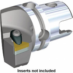 Kennametal - Left Hand Cut, Size KM40, TN.. Insert Compatiblity, Modular Turning & Profiling Cutting Unit Head - 27mm Ctr to Cutting Edge, 45mm Head Length, Through Coolant, Series Kenclamp - Exact Tooling