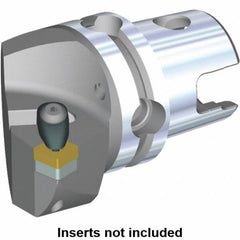 Kennametal - Right Hand Cut, Size KM40, SN.. Insert Compatiblity, Internal or External Modular Turning & Profiling Cutting Unit Head - 27mm Ctr to Cutting Edge, 45mm Head Length, Through Coolant, Series Kenclamp - Exact Tooling