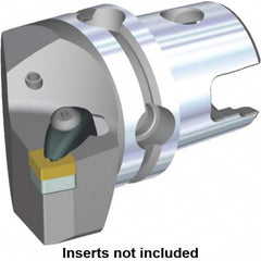 Kennametal - Right Hand Cut, Size KM40, SN.. Insert Compatiblity, Modular Turning & Profiling Cutting Unit Head - 24mm Ctr to Cutting Edge, 45mm Head Length, Through Coolant, Series Kenclamp - Exact Tooling