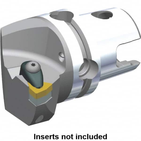 Kennametal - Right Hand Cut, Size KM50, WN.. Insert Compatiblity, Internal or External Modular Turning & Profiling Cutting Unit Head - 35mm Ctr to Cutting Edge, 50mm Head Length, Through Coolant, Series Kenclamp - Exact Tooling
