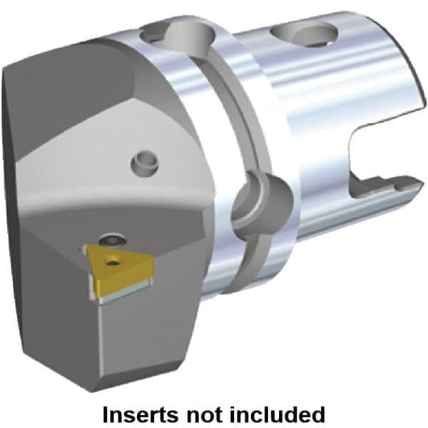 Kennametal - Right Hand Cut, Size KM40, TN.. Insert Compatiblity, Modular Turning & Profiling Cutting Unit Head - 27mm Ctr to Cutting Edge, 40mm Head Length, Through Coolant, Series Kenlever - Exact Tooling