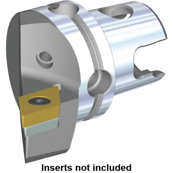 Kennametal - Left Hand Cut, Size KM40, DC.. Insert Compatiblity, Modular Turning & Profiling Cutting Unit Head - 27mm Ctr to Cutting Edge, 40mm Head Length, Through Coolant, Series S-Clamping - Exact Tooling