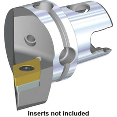 Kennametal - Right Hand Cut, Size KM40, DC.. Insert Compatiblity, Modular Turning & Profiling Cutting Unit Head - 27mm Ctr to Cutting Edge, 40mm Head Length, Through Coolant, Series S-Clamping - Exact Tooling