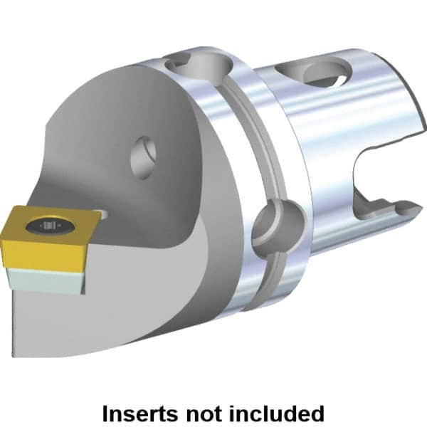 Kennametal - Neutral Cut, Size KM40, SC.. Insert Compatiblity, Modular Turning & Profiling Cutting Unit Head - 40mm Head Length, Through Coolant, Series S-Clamping - Exact Tooling