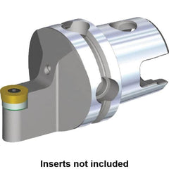 Kennametal - Neutral Cut, Size KM40, RC.. Insert Compatiblity, Modular Turning & Profiling Cutting Unit Head - 4mm Ctr to Cutting Edge, 40mm Head Length, Through Coolant, Series S-Clamping - Exact Tooling