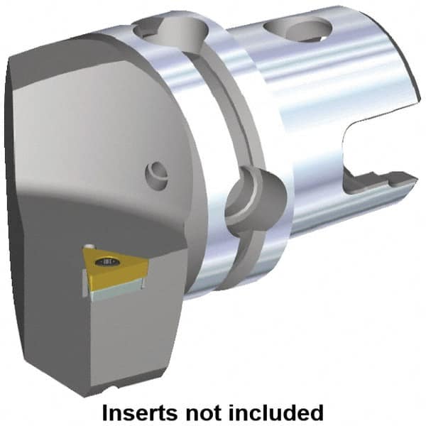 Kennametal - Right Hand Cut, Size KM40, TC.. Insert Compatiblity, Modular Turning & Profiling Cutting Unit Head - 27mm Ctr to Cutting Edge, 40mm Head Length, Through Coolant, Series S-Clamping - Exact Tooling