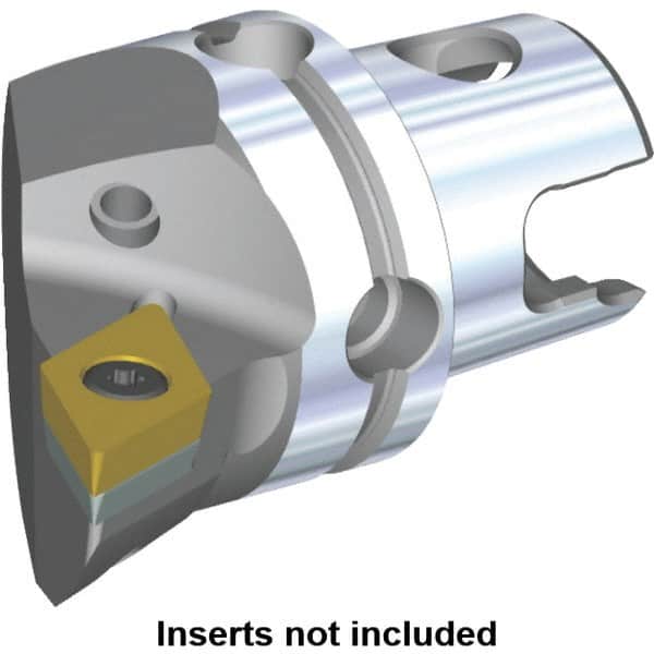 Kennametal - Left Hand Cut, Size KM40, DC.. Insert Compatiblity, Internal or External Modular Turning & Profiling Cutting Unit Head - 27mm Ctr to Cutting Edge, 40mm Head Length, Through Coolant, Series S-Clamping - Exact Tooling