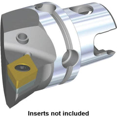 Kennametal - Right Hand Cut, Size KM40, DC.. Insert Compatiblity, Internal or External Modular Turning & Profiling Cutting Unit Head - 27mm Ctr to Cutting Edge, 40mm Head Length, Through Coolant, Series S-Clamping - Exact Tooling