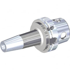 Kennametal - 12mm Hole Diam, KM4X100 Modular Connection Shrink Fit Tool Holder & Adapter - 160mm Projection, 24mm Nose Diam, 36mm Clamping Depth, 15,000 RPM, Through Coolant - Exact Tooling