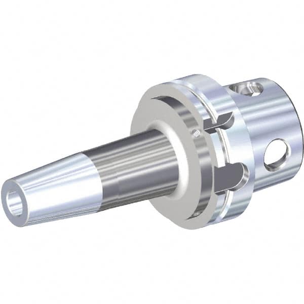 Kennametal - 3/4" Hole Diam, KM4X100 Modular Connection Shrink Fit Tool Holder & Adapter - 4.13" Projection, 1.3" Nose Diam, 1.61" Clamping Depth, 15,000 RPM, Through Coolant - Exact Tooling