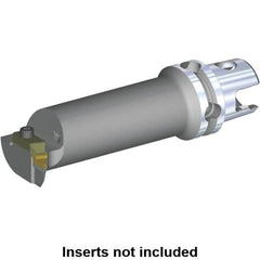 Kennametal - V.GR.. Insert, 140mm Head Length, Modular Grooving Cutting Unit Head - Right Hand Cut, System Size KM50, Through Coolant, Series Top Notch - Exact Tooling