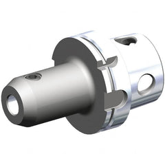 Kennametal - 0.3937" Inside Hole Diam, 3.5433" Projection, Whistle Notch Adapter - 1.3583" Body Diam, Modular Connection Shank, Through Coolant - Exact Tooling