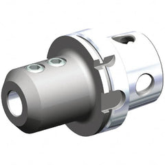 Kennametal - KM4X100 Modular Connection 16mm Hole End Mill Holder/Adapter - 47.5mm Nose Diam, 100mm Projection, Through-Spindle Coolant - Exact Tooling