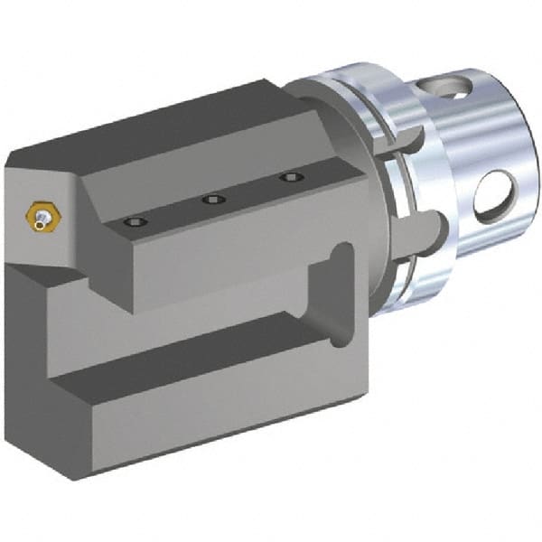 Kennametal - Right Hand Cut, Size KM4X100, Modular Turning & Profiling Cutting Unit Head - 180mm Head Length, Through Coolant - Exact Tooling