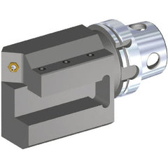 Kennametal - Right Hand Cut, Size KM4X100, Modular Turning & Profiling Cutting Unit Head - 180mm Head Length, Through Coolant - Exact Tooling