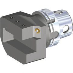 Kennametal - Left Hand Cut, Size KM4X100, Modular Turning & Profiling Cutting Unit Head - 108mm Head Length, Through Coolant - Exact Tooling