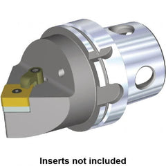 Kennametal - Neutral Cut, Size KM4X100, SN.. Insert Compatiblity, Modular Turning & Profiling Cutting Unit Head - 100mm Head Length, Through Coolant - Exact Tooling