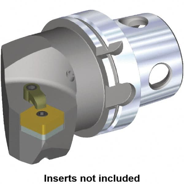 Kennametal - Right Hand Cut, Size KM4X100, SN.. Insert Compatiblity, Internal or External Modular Turning & Profiling Cutting Unit Head - 63mm Ctr to Cutting Edge, 100mm Head Length, Through Coolant - Exact Tooling
