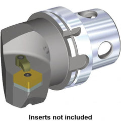 Kennametal - Right Hand Cut, Size KM4X100, SN.. Insert Compatiblity, Internal or External Modular Turning & Profiling Cutting Unit Head - 63mm Ctr to Cutting Edge, 100mm Head Length, Through Coolant - Exact Tooling