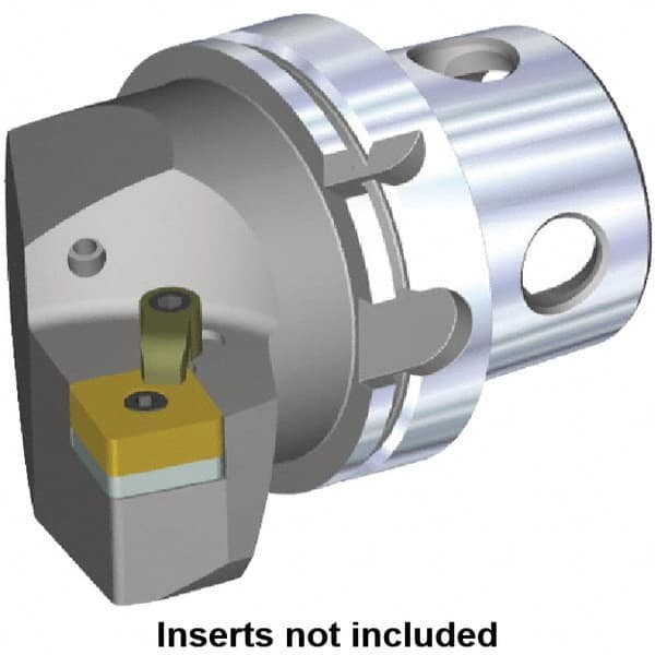 Kennametal - Left Hand Cut, Size KM4X100, SN.. Insert Compatiblity, Modular Turning & Profiling Cutting Unit Head - 58mm Ctr to Cutting Edge, 100mm Head Length, Through Coolant - Exact Tooling