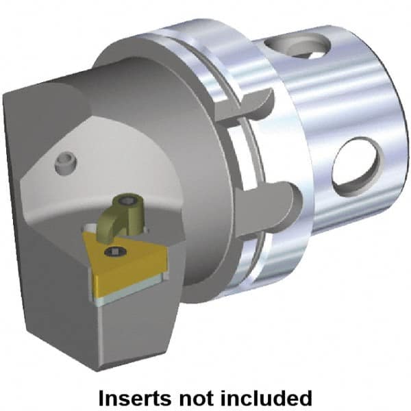 Kennametal - Right Hand Cut, Size KM4X100, TN.. Insert Compatiblity, Modular Turning & Profiling Cutting Unit Head - 63mm Ctr to Cutting Edge, 100mm Head Length, Through Coolant - Exact Tooling