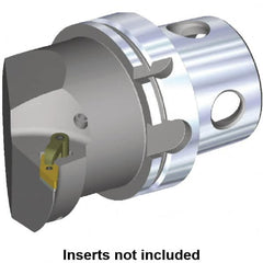 Kennametal - Left Hand Cut, Size KM4X100, VN.. Insert Compatiblity, Internal or External Modular Turning & Profiling Cutting Unit Head - 63mm Ctr to Cutting Edge, 100mm Head Length, Through Coolant - Exact Tooling