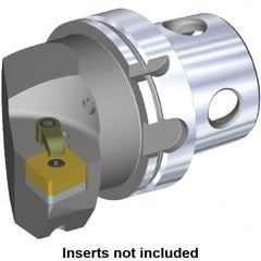 Kennametal - Right Hand Cut, Size KM4X100, CN.. Insert Compatiblity, Internal or External Modular Turning & Profiling Cutting Unit Head - 63mm Ctr to Cutting Edge, 100mm Head Length, Through Coolant - Exact Tooling