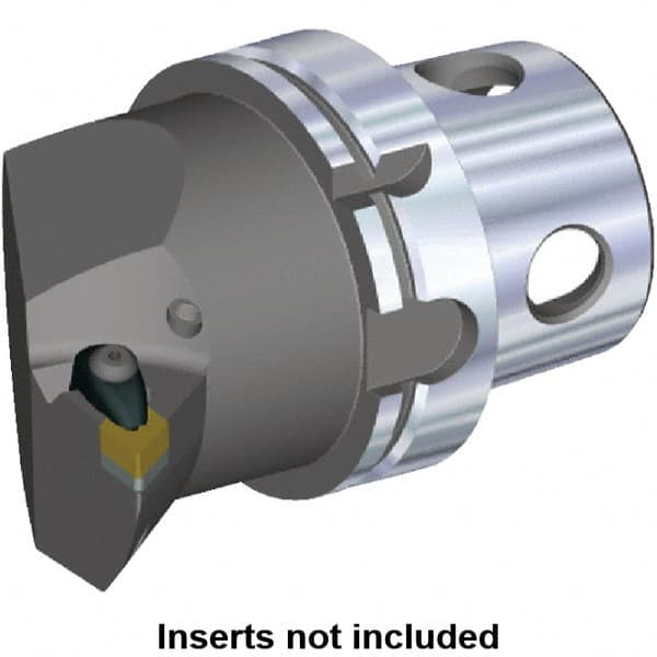 Kennametal - Right Hand Cut, Size KM4X100, DN.. Insert Compatiblity, Internal or External Modular Turning & Profiling Cutting Unit Head - 63mm Ctr to Cutting Edge, 100mm Head Length, Through Coolant - Exact Tooling