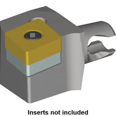 Kennametal - Right Hand Cut, Size KM16, CN.. Insert Compatiblity, Modular Turning & Profiling Cutting Unit Head - 10mm Ctr to Cutting Edge, 20mm Head Length, Series KM Micro - Exact Tooling