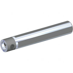Kennametal - Neutral Cut, KM2016 Modular Connection, Round Shank Lathe Modular Clamping Unit - 210mm Square Shank Length, 20mm Square Shank Diam, 230mm OAL, Through Coolant, Series KM Micro - Exact Tooling