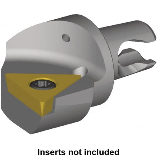 Kennametal - Left Hand Cut, Size KM2016, TP.. Insert Compatiblity, Internal or External Modular Turning & Profiling Cutting Unit Head - 13mm Ctr to Cutting Edge, 20mm Head Length, Through Coolant, Series KM Micro - Exact Tooling