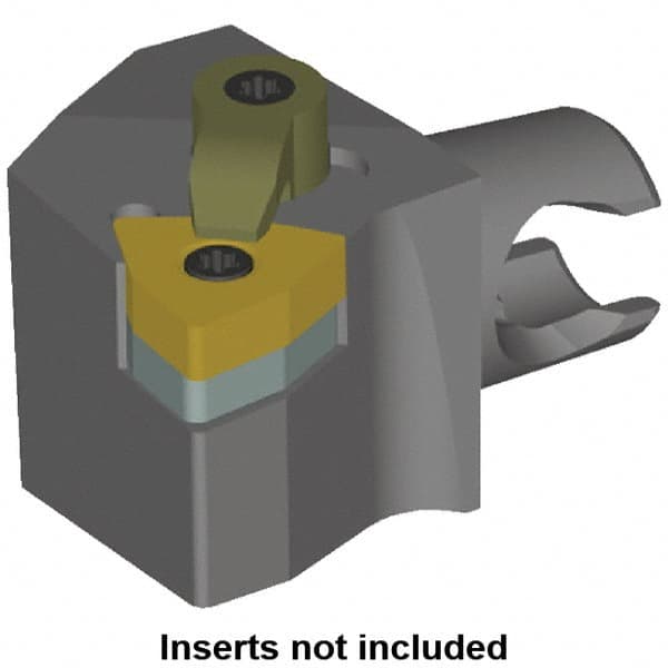 Kennametal - Right Hand Cut, Size KM20, WN.. Insert Compatiblity, Modular Turning & Profiling Cutting Unit Head - 12.5mm Ctr to Cutting Edge, 25mm Head Length, Series KM Mini - Exact Tooling