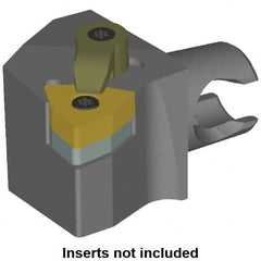 Kennametal - Right Hand Cut, Size KM20, WN.. Insert Compatiblity, Modular Turning & Profiling Cutting Unit Head - 12.5mm Ctr to Cutting Edge, 25mm Head Length, Series KM Mini - Exact Tooling