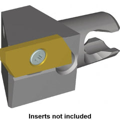 Kennametal - Right Hand Cut, Size KM16, KPJ15ER.. Insert Compatiblity, Modular Turning & Profiling Cutting Unit Head - 10mm Ctr to Cutting Edge, 20mm Head Length, Series KM Micro & Kenna Precision - Exact Tooling