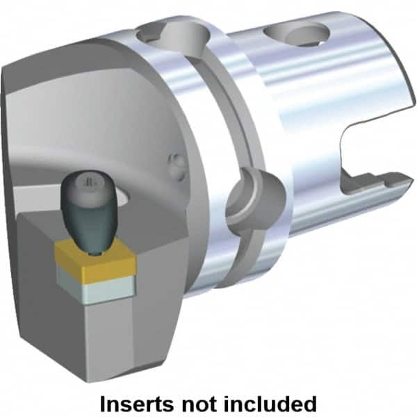 Kennametal - Left Hand Cut, Size KM40, CN.. Insert Compatiblity, Modular Turning & Profiling Cutting Unit Head - 24mm Ctr to Cutting Edge, 45mm Head Length, Through Coolant, Series Kenclamp - Exact Tooling