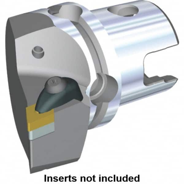 Kennametal - Right Hand Cut, Size KM40, DN.. Insert Compatiblity, Modular Turning & Profiling Cutting Unit Head - 27mm Ctr to Cutting Edge, 50mm Head Length, Through Coolant, Series Kenclamp - Exact Tooling