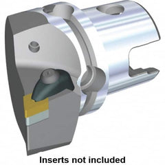Kennametal - Right Hand Cut, Size KM50, DN.. Insert Compatiblity, Modular Turning & Profiling Cutting Unit Head - 35mm Ctr to Cutting Edge, 60mm Head Length, Through Coolant, Series Kenclamp - Exact Tooling