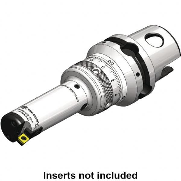 Kennametal - Neutral Hand Cut, 65mm Min Bore Diam, Size KM50TS Modular Boring Cutting Unit Head - 5.0394" Max Bore Depth, Through Coolant - Exact Tooling