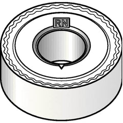 Kennametal - RNMG32 RN Grade KCP25B Carbide Turning Insert - TiCN/Al2O3/TiOCN Finish, Round, 3/8" Inscr Circle, 1/8" Thick - Exact Tooling
