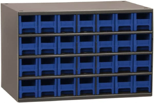 Akro-Mils - 28 Drawer, Small Parts Cabinet - 11" Deep x 17" Wide x 11" High - Exact Tooling