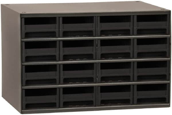 Akro-Mils - 16 Drawer, Small Parts Cabinet - 11" Deep x 17" Wide x 11" High - Exact Tooling