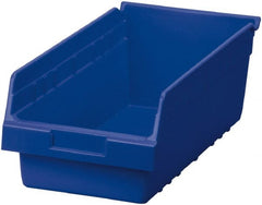 Akro-Mils - 17-7/8" Deep, Blue Polymer Hopper Shelf Bin - 6" High x 8-3/8" Wide x 17-7/8" Long - Exact Tooling