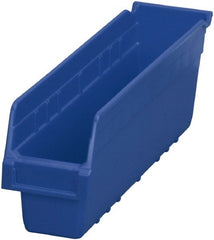 Akro-Mils - 17-7/8" Deep, Blue Polymer Hopper Shelf Bin - 6" High x 4-1/8" Wide x 17-7/8" Long - Exact Tooling
