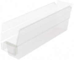 Akro-Mils - 54 Lb. Load Capacity, 11-5/8" Deep, Clear Hopper Shelf Bin - 4" High x 2-3/4" Wide x 11-5/8" Long - Exact Tooling